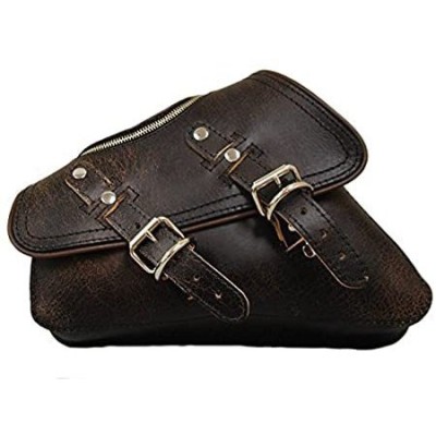 〈新品〉La Rosa Sportster Rustic Brown Leather Zipper Style Left Saddlebag