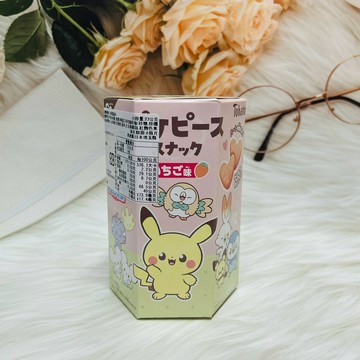 日本 Tohato 東鳩 愛心造型餅乾 六角盒 草莓風味 23g