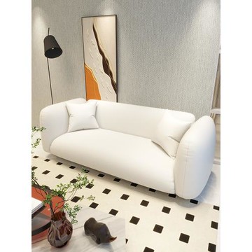 小沙發梳化直排沙發小戶型奶油風公寓雙人美容院臥室網紅款服裝店