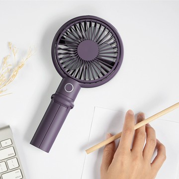Benks｜多功能手持直立USB涼夏小風扇(F12)-紫