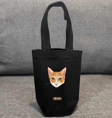 貓咪系列—橘貓大頭-貓奴—台灣製棉麻-提袋-—蒼蠅星球