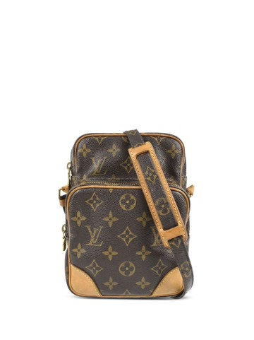 Louis Vuitton - 2003 pre-owned Monogram Amazon crossbody bag - women - Canvas/Leather - One Size - Brown