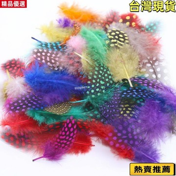 💯桃園出貨/免運🌸斑點羽毛 珍珠雞毛 DIY配件羽毛 彩色珍珠羽毛 珍珠毛 13色