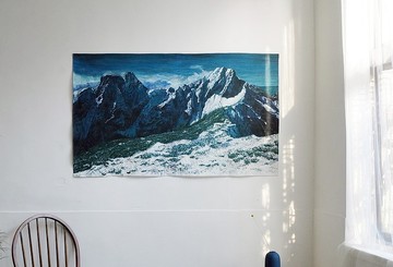台灣山掛布 - 玉山主東 144x83 cm / 70x40 cm