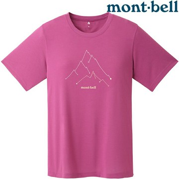 Mont-Bell Wickron 女款 排汗衣 1114790 PEAK 山線 PK 粉紅