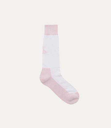 Vivienne Westwood Sporty Sock Cotton / Nylon / Elastane White-pink 4-5 Unisex