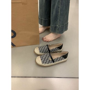 法式小香風休閑厚底草編漁夫鞋一腳蹬懶人樂福鞋百搭不累腳單鞋女