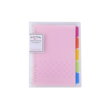 KOKUYO Pastel Cookie 20孔活頁本U罫40枚 A5-粉