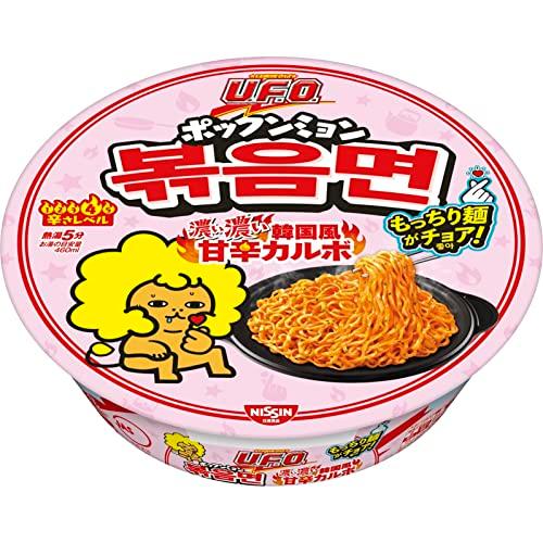 日清食品 ポックンミョン 濃い濃い韓国風甘辛カルボ 101g ×12個