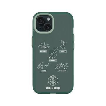 iPhone 15 Clear 憂墨綠 - PSG - PSG Signatures white