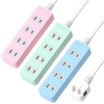 成電牌超值型 CT-2043 2孔4座延長線 平貼式插頭