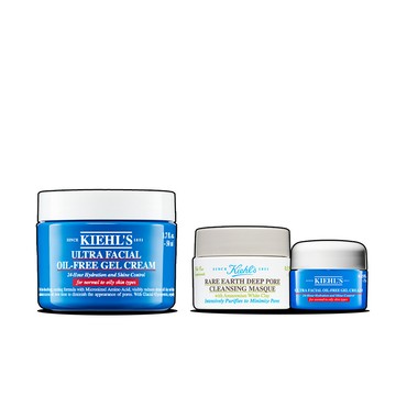 契爾氏 Kiehl's 滿意保證-吸油凝凍1送2(價值NT$1,986) [Set]