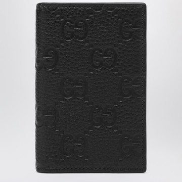 Black GG leather wallet