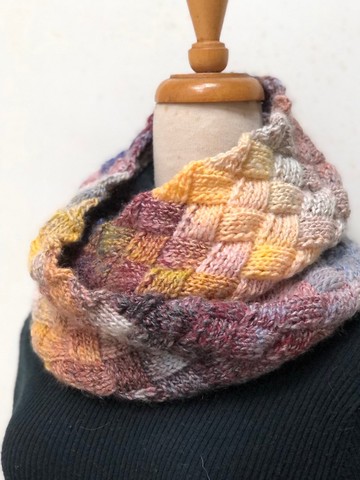 【現貨】ChiChi手作-熟悉的小木屋方格圍脖-毛線圍巾