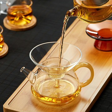 耐熱玻璃茶漏公道杯泡茶過濾漏斗高密度濾網茶道茶濾功夫茶具配件