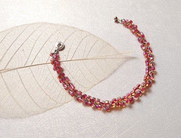 甜蜜世界-不鏽鋼紅珠手鍊