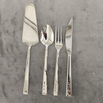 外貿出口不銹鋼西餐具西餐4件套餅鏟牛排刀叉勺家用