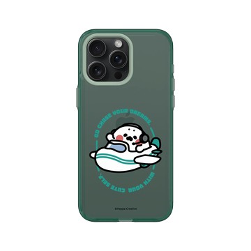 iPhone 15 Pro Max Clear 憂墨綠 - 無所事事小海豹 The Nothing Seal - 去追夢吧