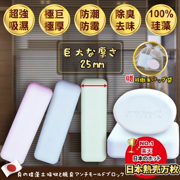 加大加厚高品質純珪藻土吸濕除臭防霉塊