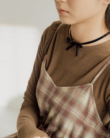 質感蝴蝶結絨布頸鍊