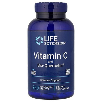 Life Extension, 維生素 C 和生物槲皮素，250 片素食片