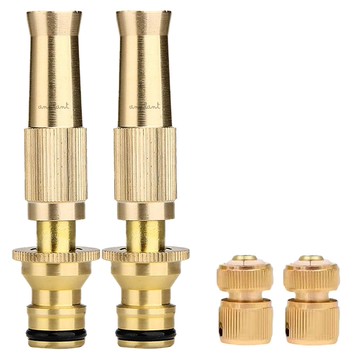 Anplant 黃銅高壓噴槍 2入組  黃銅色  150mm