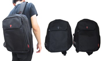 限時 滿3千賺10%點數↘ | ~雪黛屋~SKYBOW 後背包大容量14吋電腦A4夾二層主袋+外袋共五層防水尼龍布口胸前釦BSS50012501000