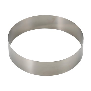 de Buyer 畢耶 不鏽鋼圓形慕斯蛋糕模  16cm 高4.5cm  1個