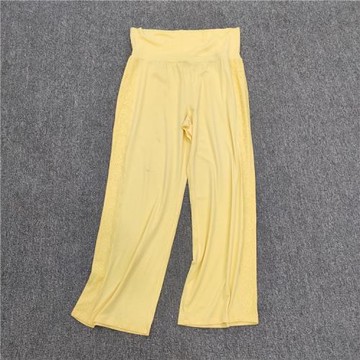 歐美偏大碼春秋款彈性瑜伽長褲運動健身蕾絲邊高腰顯瘦褲子 300斤