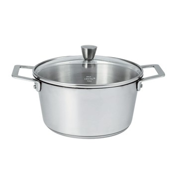 法國 1826復刻系列 不鏽鋼燉鍋24公分 F24MV(附玻璃鍋蓋)