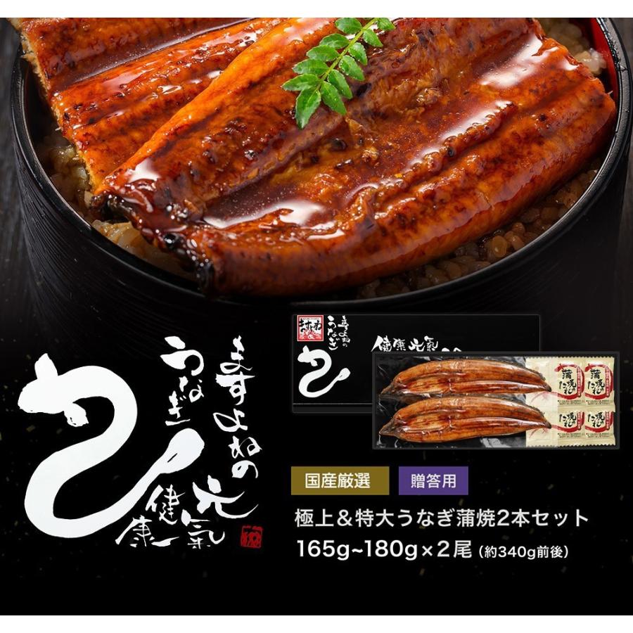 国産 にほんうなぎ 蒲焼き 165g×2尾 計330g ウナギ 鰻 鹿児島or愛知県産 うなぎ蒲焼き長焼2尾 330g前後 取説入 タレ山椒付 のし対応 化粧箱入 ギフト