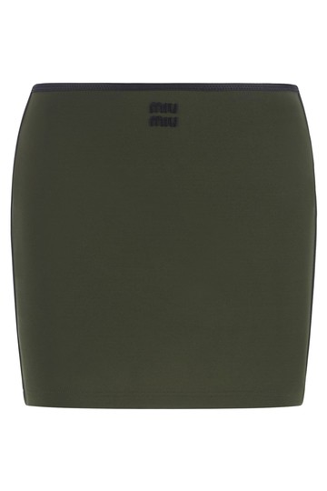 Miu Miu Viscose Blend Mini-skirt