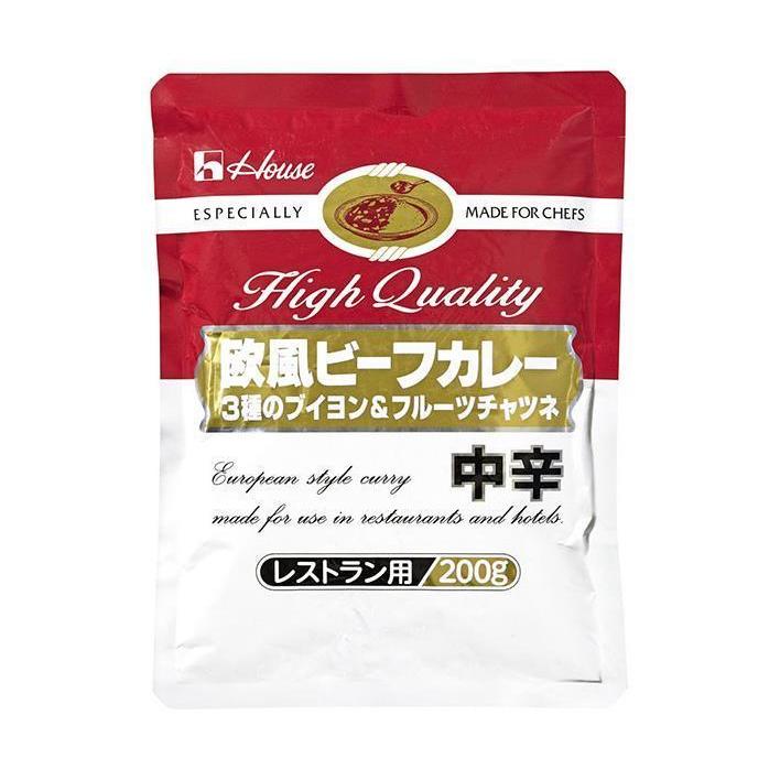 ハウス食品 欧風ビーフカレー 3種のブイヨン＆フルーツチャツネ 200g×30個入×(2ケース)｜ 送料無料