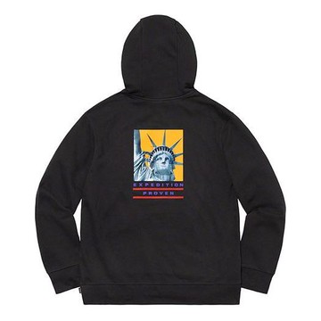 Supreme FW19 Week 10 x The North Face Statue of Liberty Hooded Sweatshirt Black