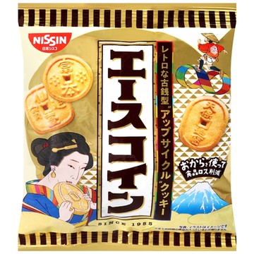 日清NISSIN 日式古幣造型餅乾 80g