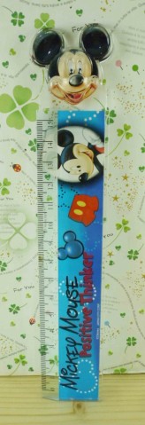 【震撼精品百貨】Micky Mouse_米奇/米妮 ~15CM直尺-藍米奇