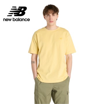 [New Balance]LOGO短袖上衣_男性_黃色_MT41533HAY