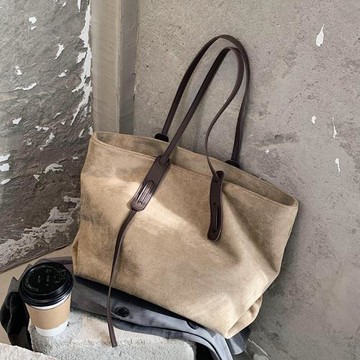 大包包女大容量2025新款高級感托特包大學生上課包通勤手提單肩包