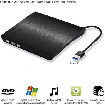 （熱門爆品）（萬人回購）現貨 外接式DVD光碟機 DVD光碟機 燒錄機 光碟機 外接光碟機 外接燒錄器 光碟外接機 新款USB 3.0外置光驅