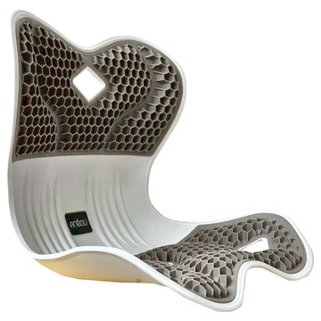 西格傢飾 蜂窩凝膠款日本矯正坐姿防駝背透氣美姿坐墊 PP合成樹脂  400 x 330 x 340mm  灰色