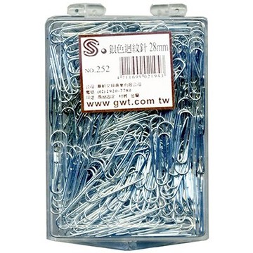 【文具通】文具通 NO.252 銀色迴紋針 230入 P2060025【APP滿額下單10%點數(單一帳號最高5000點)】1/31止
