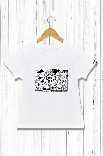 STATELYWORK 漫畫T-童裝 二色