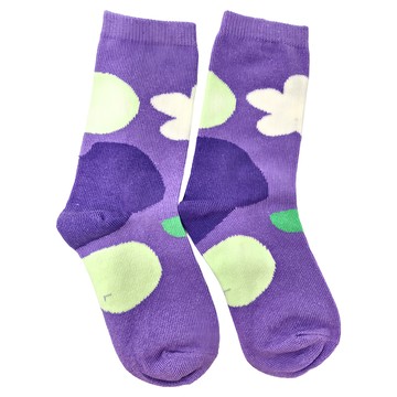 JB Design 兒童女款中筒棉襪 3雙入  顏色隨機  L