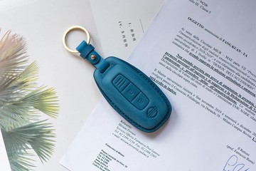 NISSAN日產汽車真皮燙金鑰匙套/三鍵賣場/X-TRAIL/E-POWER