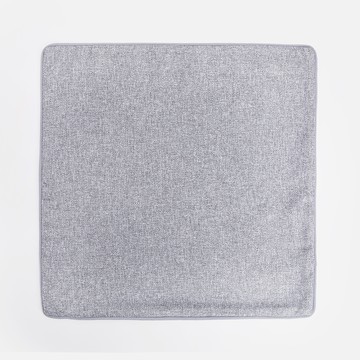 仿麻素色抱枕套 45x45cm 灰