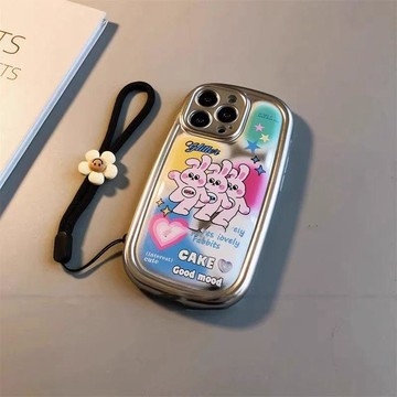 🔥臺灣出貨 跳舞兔子iPhone17PROMAX手機殼15/14PLUS氣墊氣囊肥皂殼蘋果