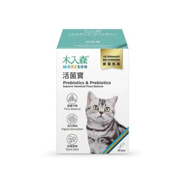 MORESON 木入森 貓咪活菌寶30包裝