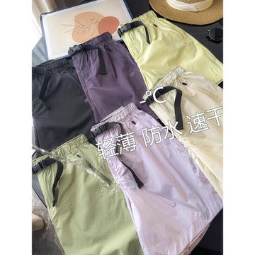 大廠訂單！柜259+！機能山系防曬短褲涼感吸濕速干戶外工裝短褲女