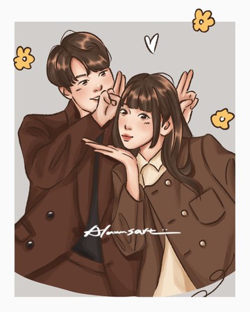 【客製化似顏繪】韓系日系mix版 電子檔下單前請先與設計師討論喔