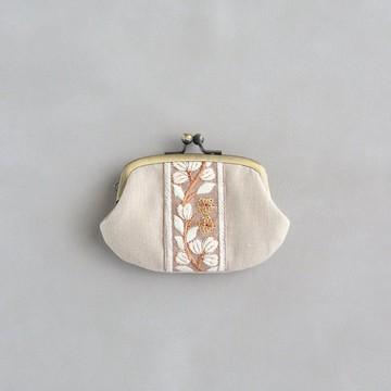 印度刺繡絲帶迷你口金包